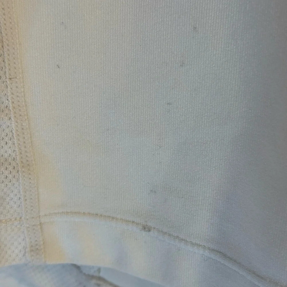 Nike Dri-FIT V-neck short-sleeve athletic top‎ white with teal. Size M